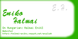 eniko halmai business card